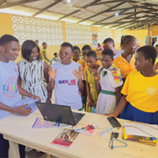 Rural Tech Hub delivering AI & Robotics training for Ghana Education Service students through Molex Foundation Africa