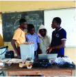 Volunteers assisting students during Rural Tech Hub IT training
